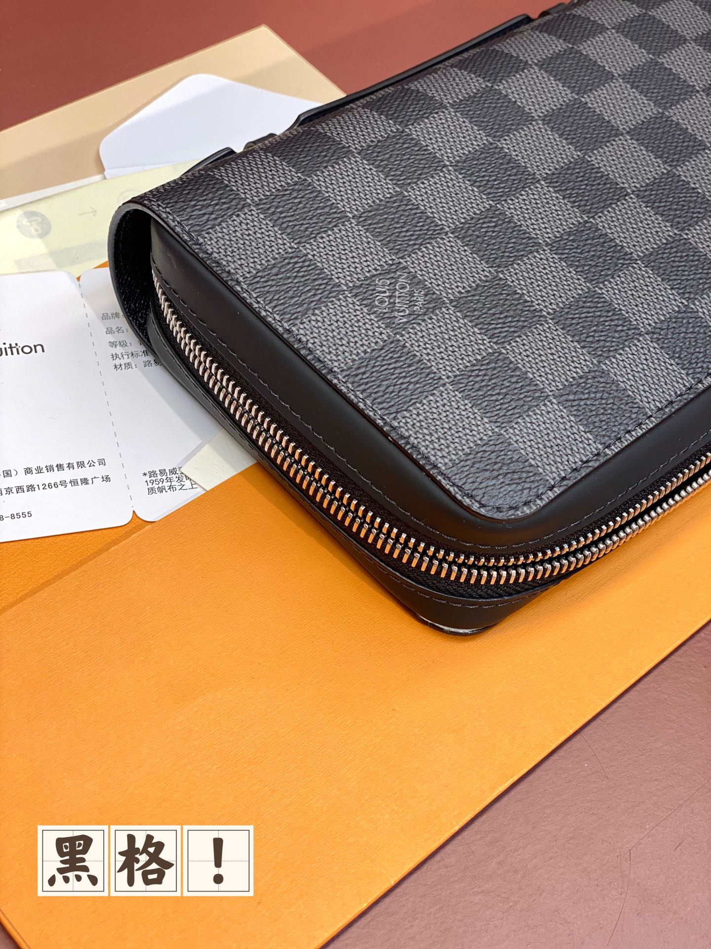 [TOP] Louis Vuitton LV Zippy XL Damier Wallet 22x13.5x4cm - Black