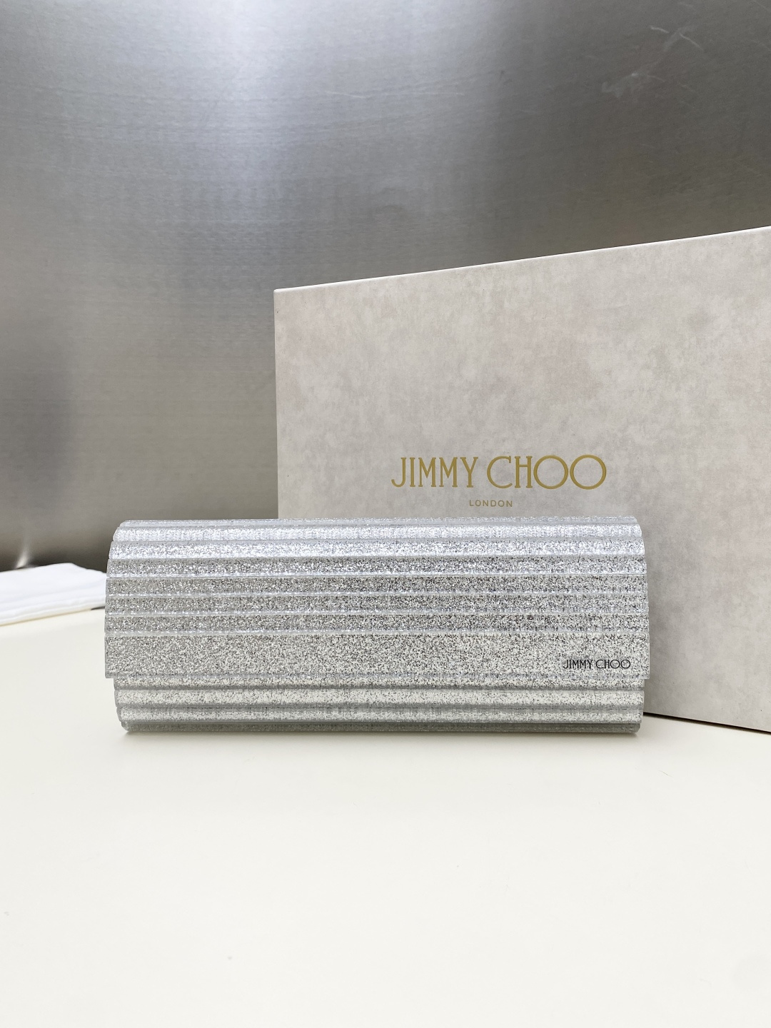 [TOP] JIMMY CHOO Sweetie Bag 24*10*5CM - Sliver - 711 Luxury