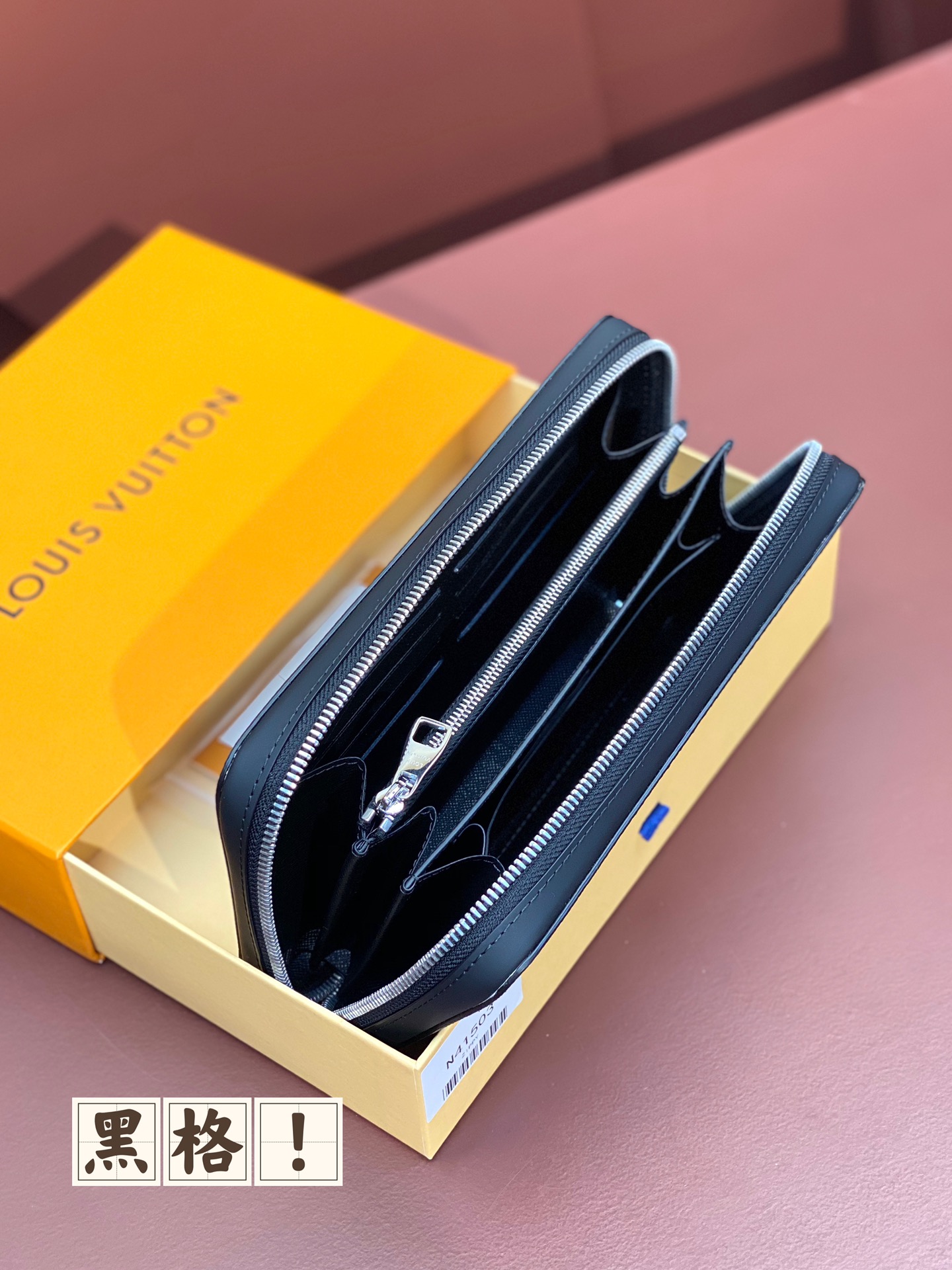 [TOP] Louis Vuitton LV Zippy XL Damier Wallet 22x13.5x4cm - Black