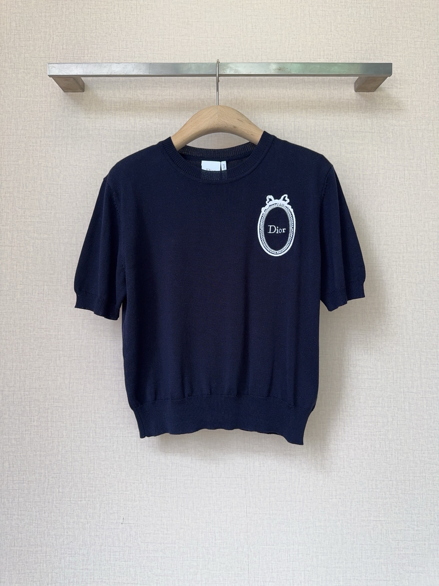 [TOP] Christian Dior Knit Top - Navy Blue - 711 Luxury