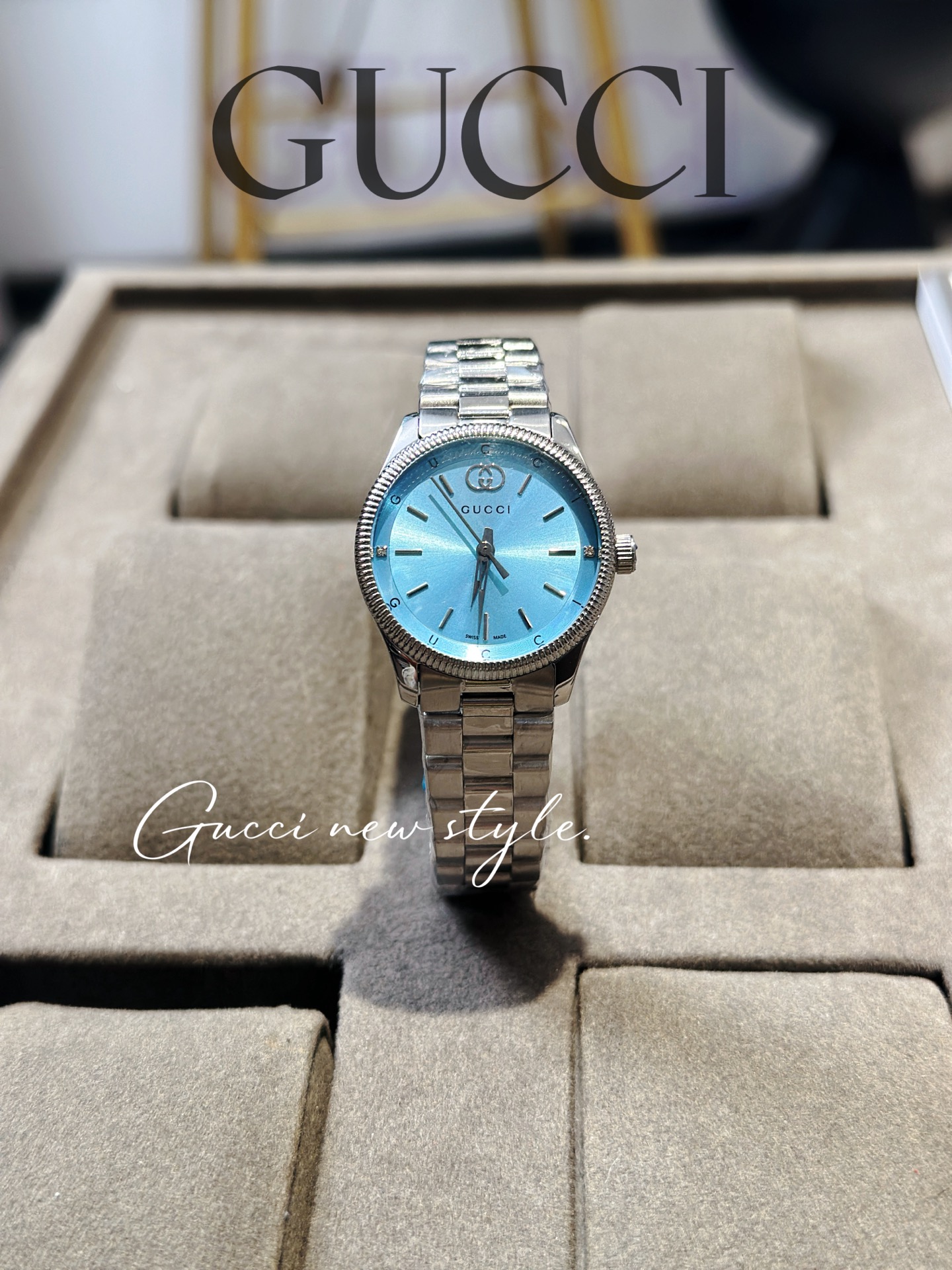 [TOP] GUCCI G-TIMELESS Watch 29mm - Silver and Blue - 711 Luxury