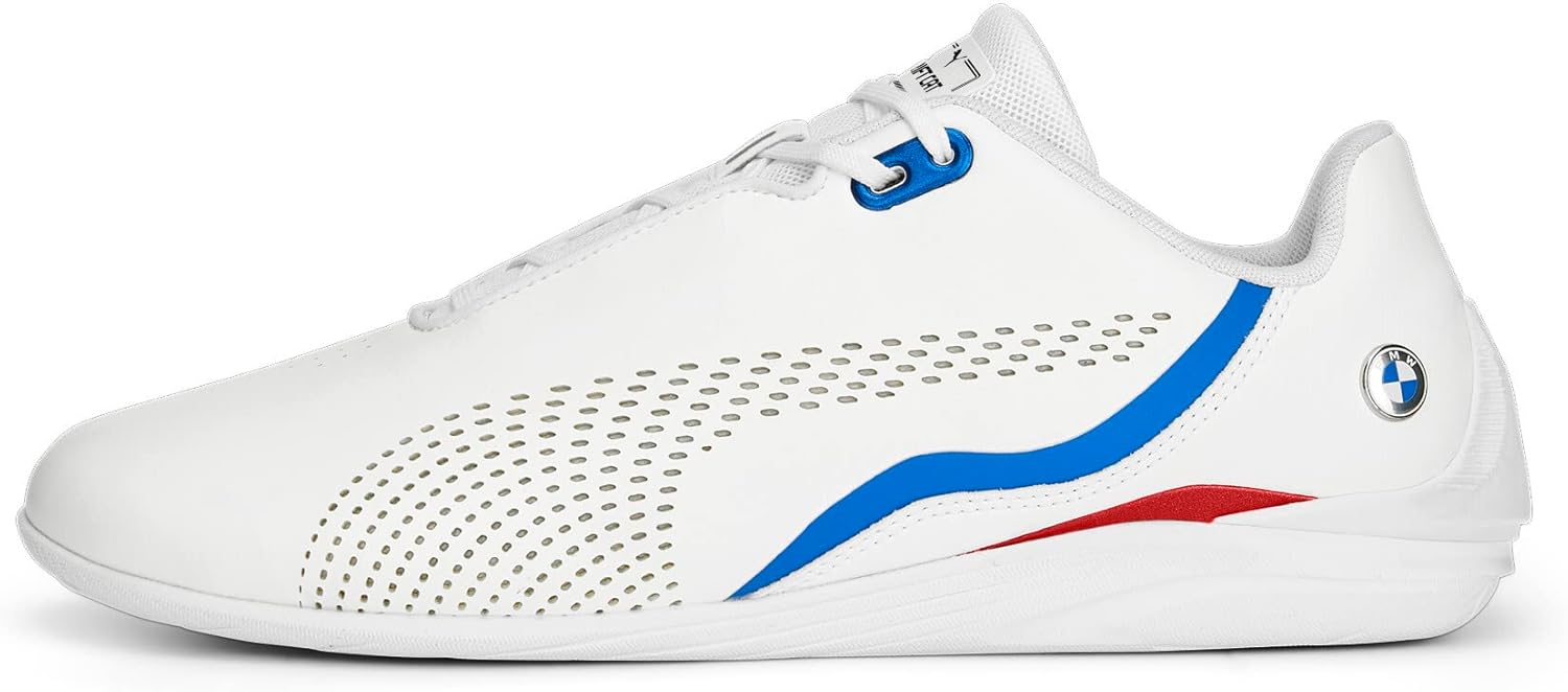 PUMA Mens BMW M Motorsport Drift Cat Decima Lace Up Sneakers Shoes Casual - White