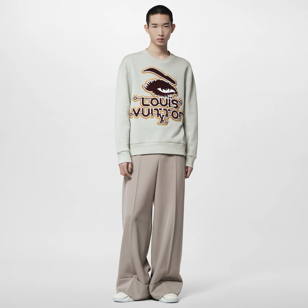 Louis Vuitton Clothing Louis Vuitton Embroidered Sweatshirts Hoodies #326740 View 2 | Nigo Office
