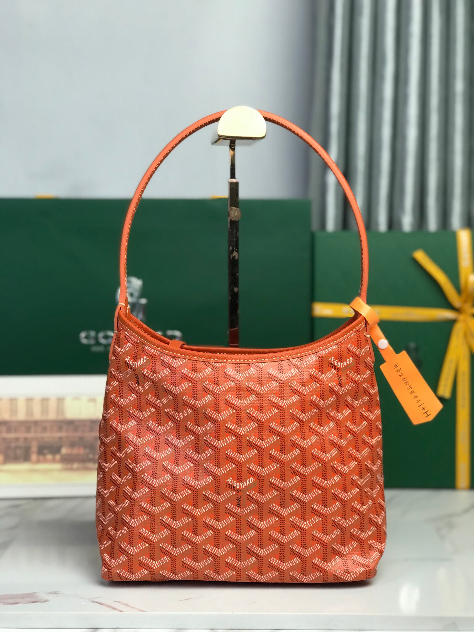 [TOP] Goyard Tote Bag 26*11*22cm  -  Orange - 711 Luxury