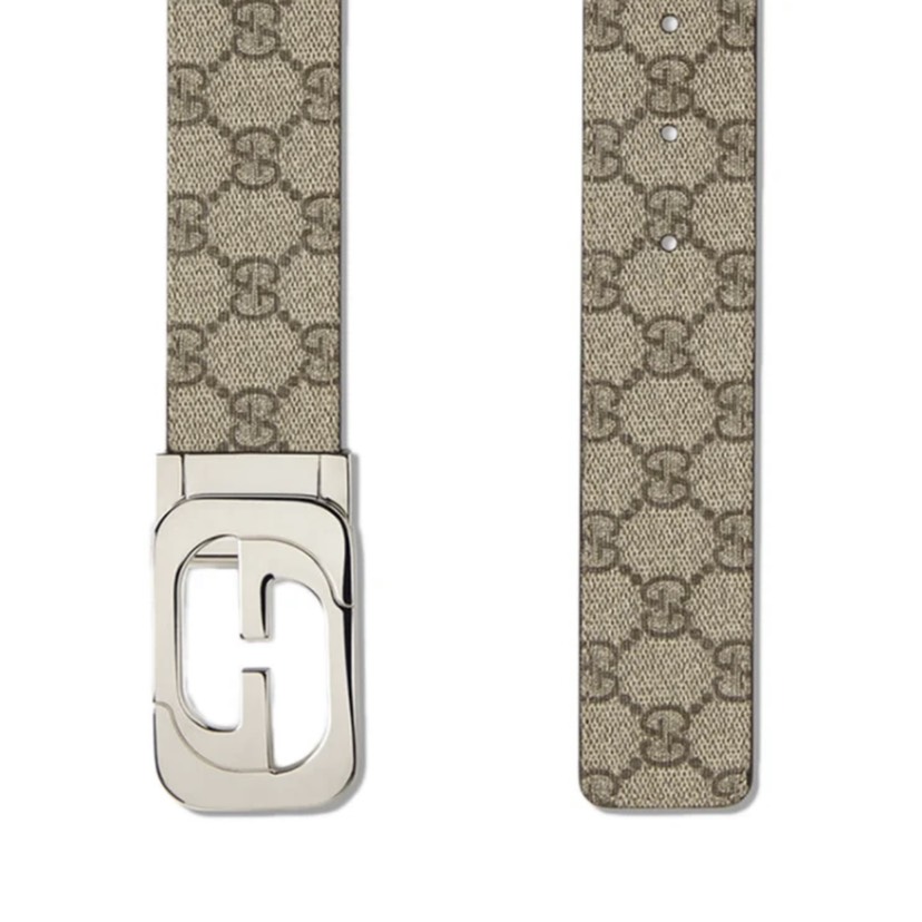 [TOP] GUCCI Belt 3.8cm - Khaki - 711 Luxury
