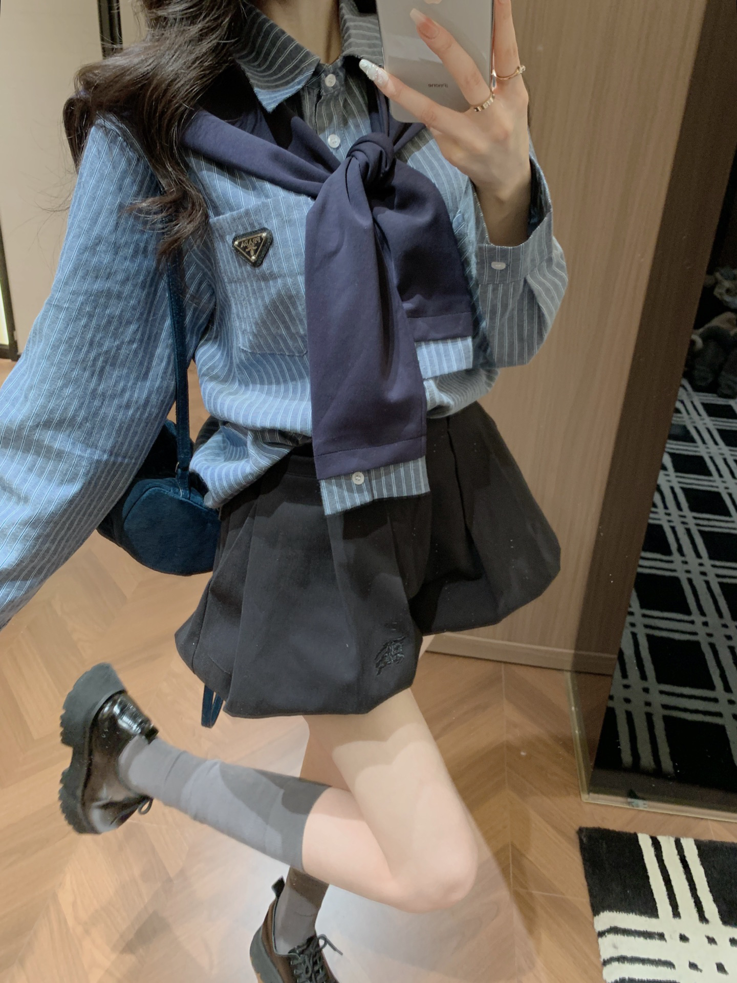 [TOP] PRADA Shirt + Dress Suit - Blue