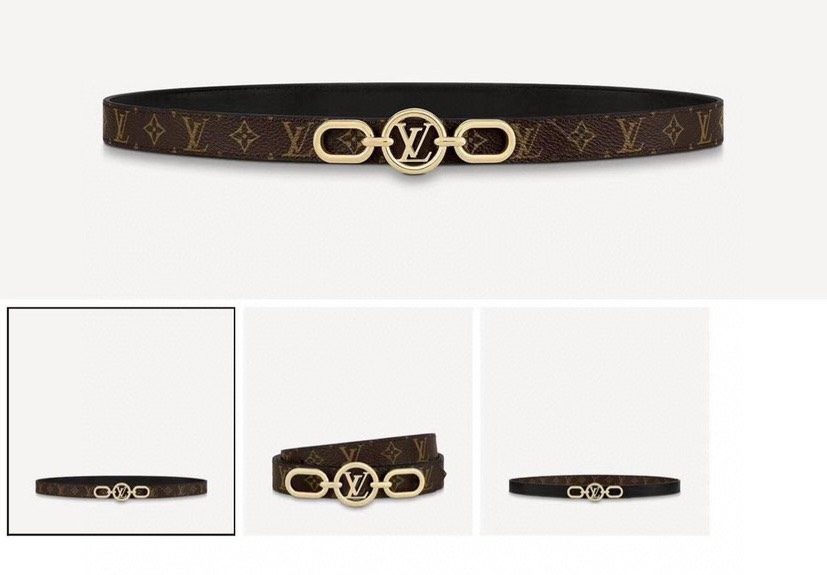 [TOP] Louis Vuitton LV Belt 2 cm - Brown - 711 Luxury