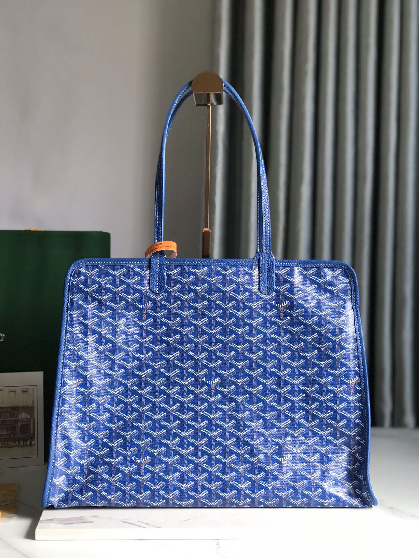 [TOP] Goyard Hardy Bag 40*17*31cm  - Blue - 711 Luxury