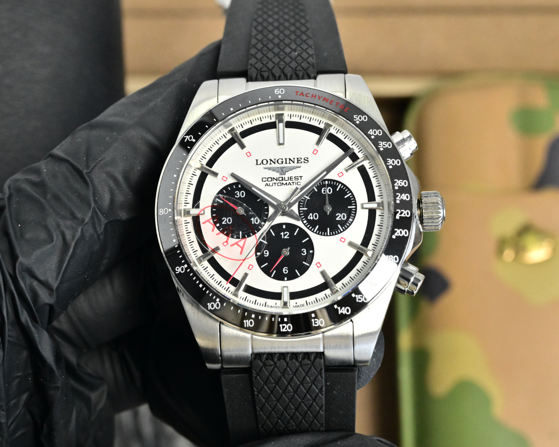 [TOP] LONGINES Watch 42mm - Black/White - 711 Luxury