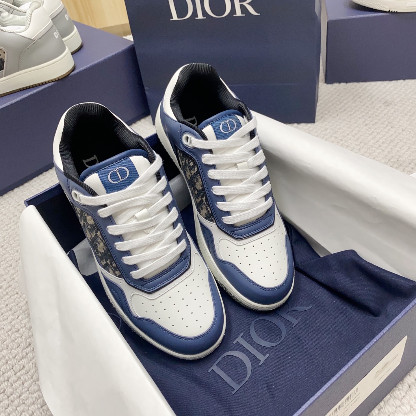 [TOP] Christian Dior Men's Sneakers - Blue