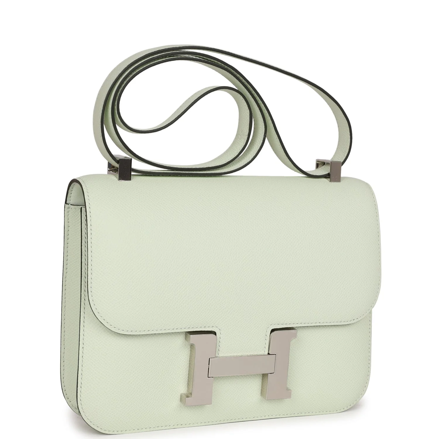 Hermes Constance  Vert Fizz Epsom Palladium Hardware