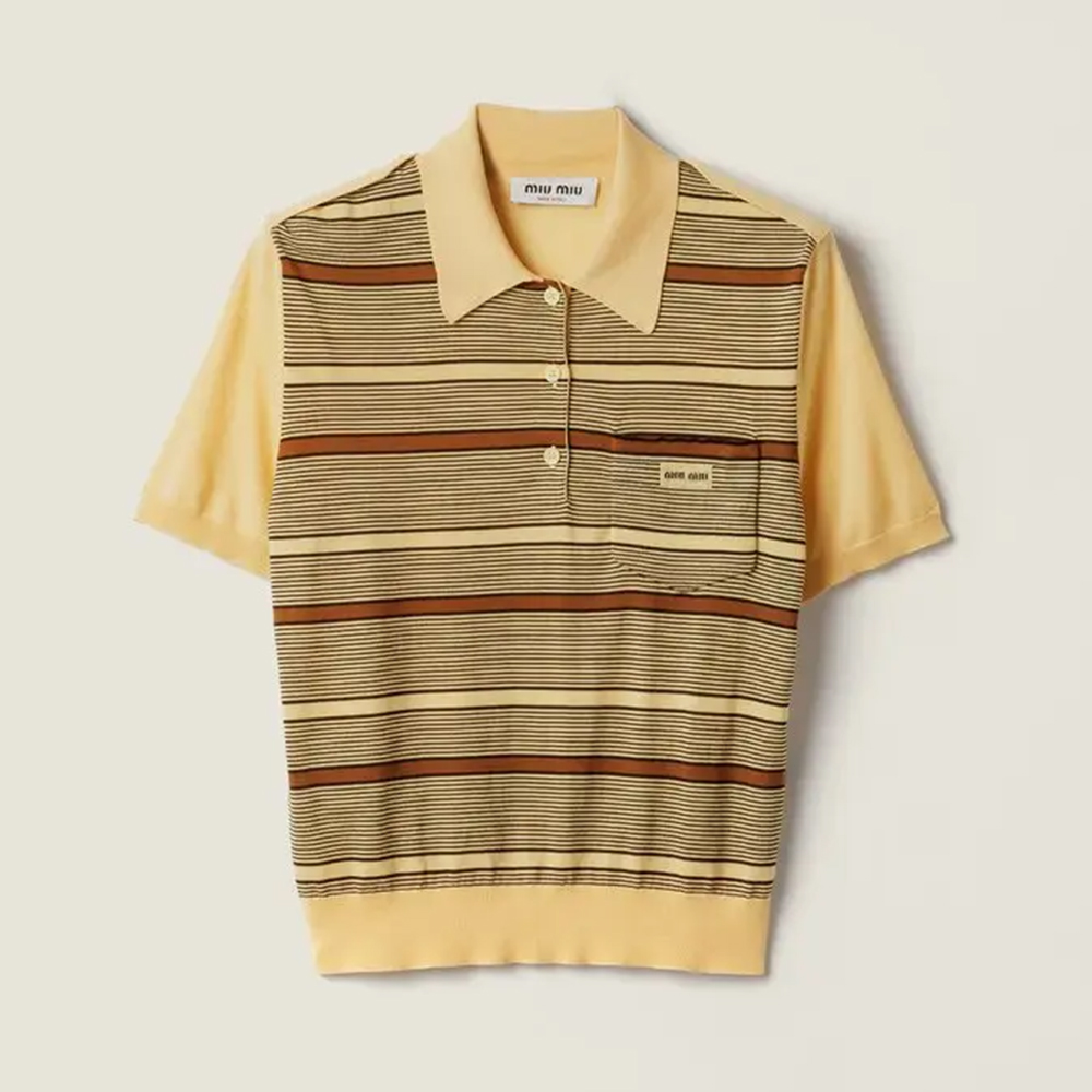 MiuMiu Wool Polo Shirt 328085