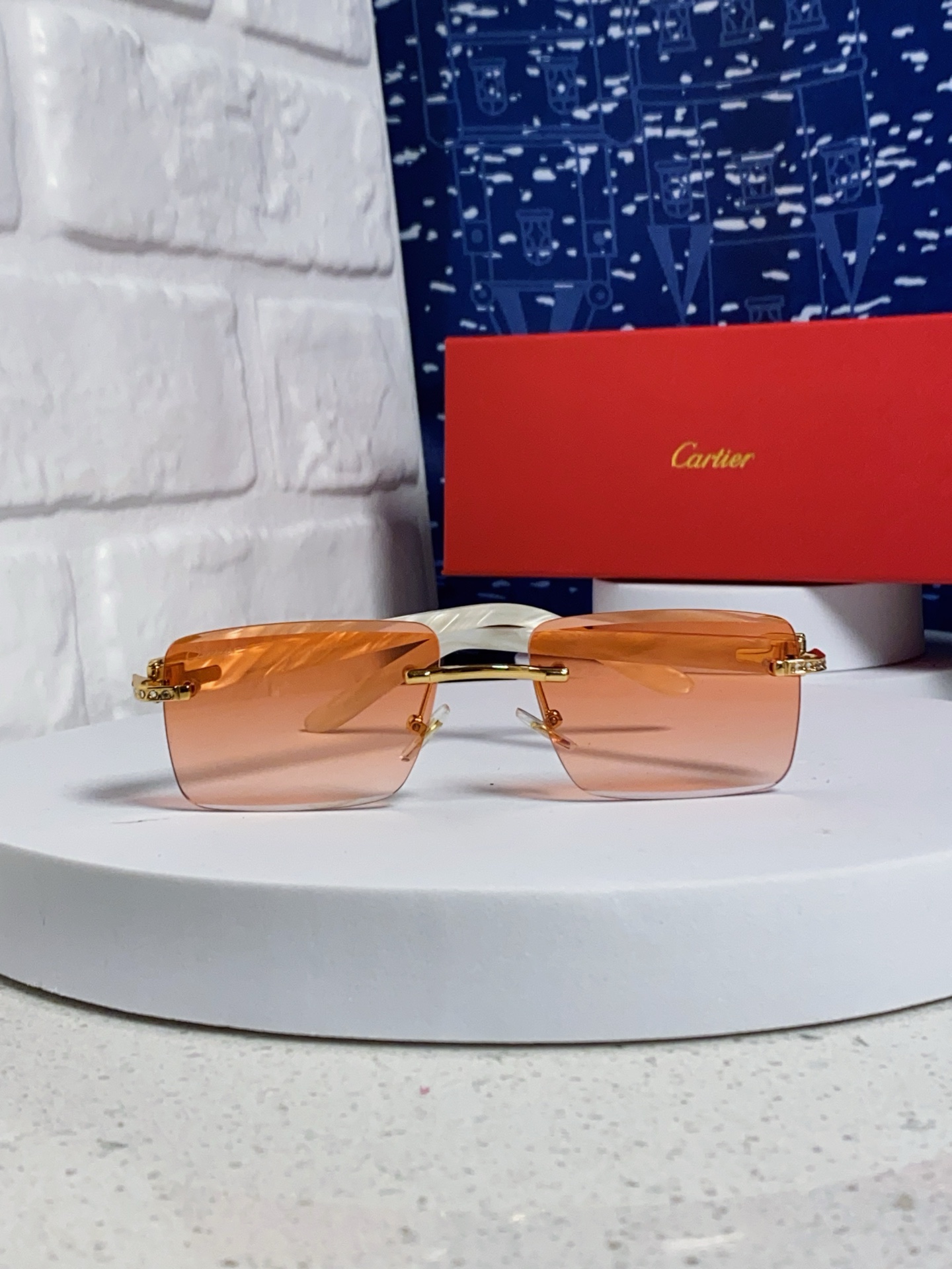 [TOP] Cartier Sunglasses - Gold - 711 Luxury