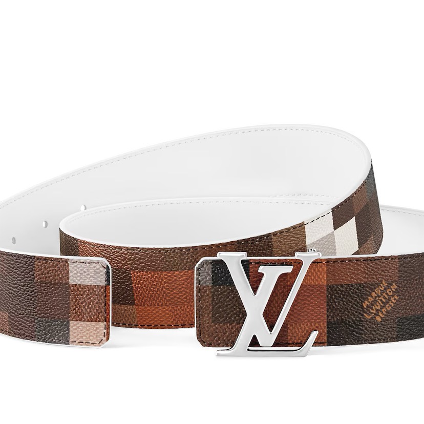 [TOP] Louis Vuitton LV Men's Nigo Belt 4 cm - White - 711 Luxury