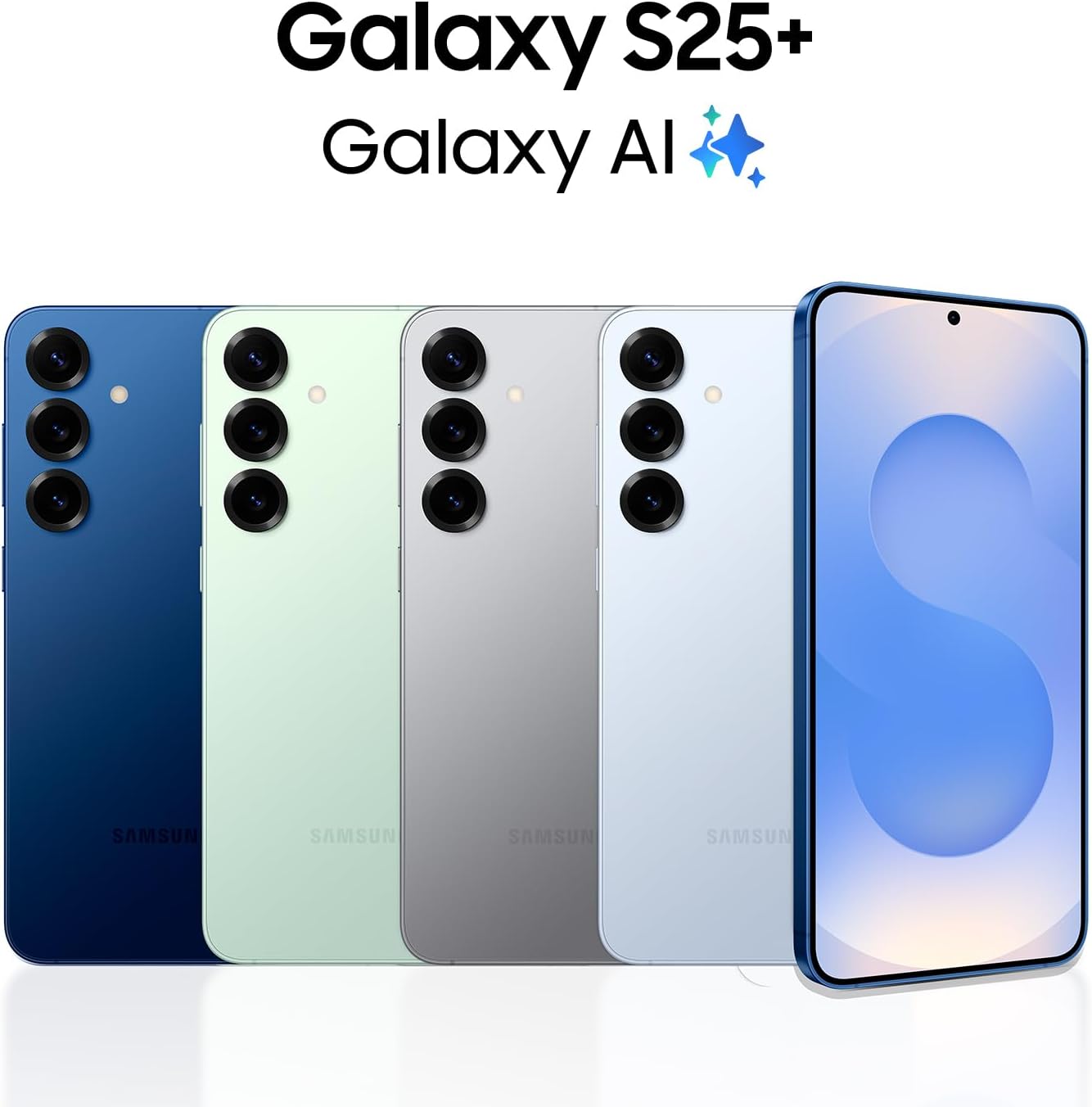 SAMSUNG Galaxy S25+ Cell Phone,  AI Smartphone, Unlocked Android, AI Camera, Fast Processor, ProScaler Display, Long Battery Life, 2025