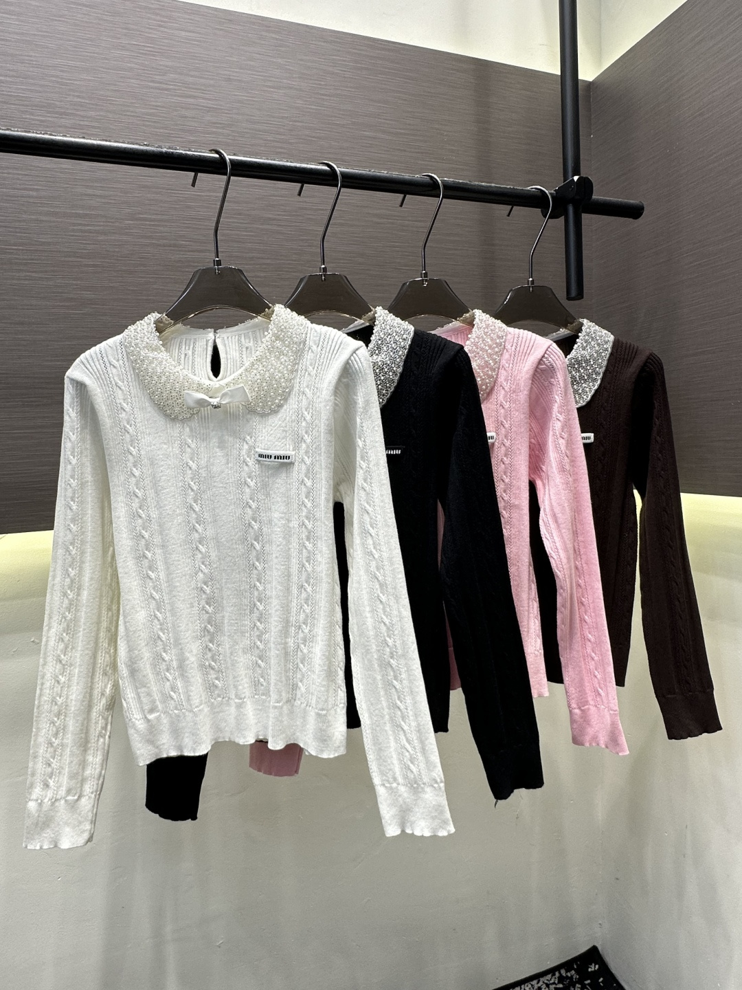 [TOP] Miu Miu knit Shirt - 4 Colors - 711 Luxury