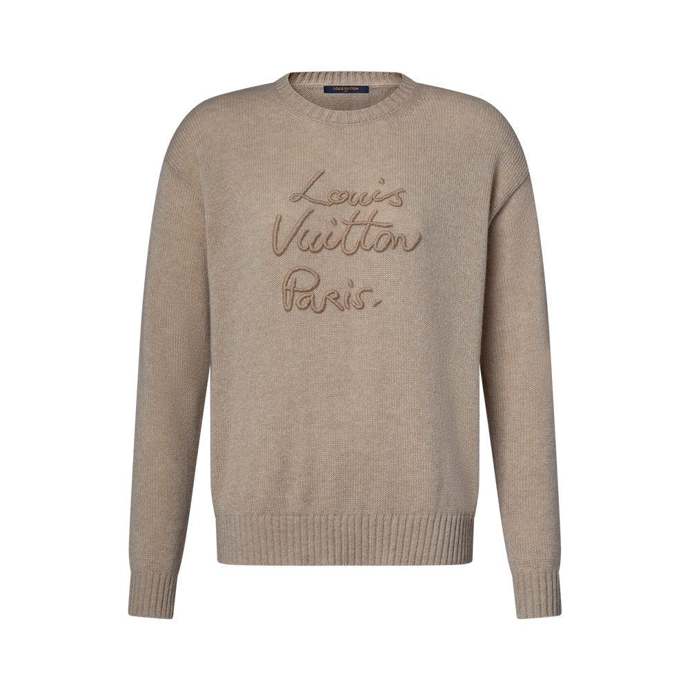 LOUIS VUITTON Top-quality Version Cursive Signature Pullover#384687