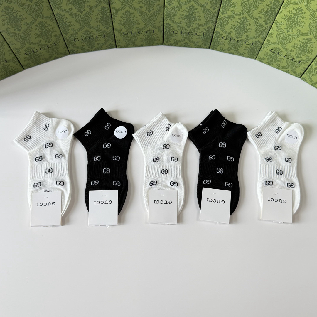 [TOP] GUCCI Socks - 5 Pieces as a Set - 711 Luxury