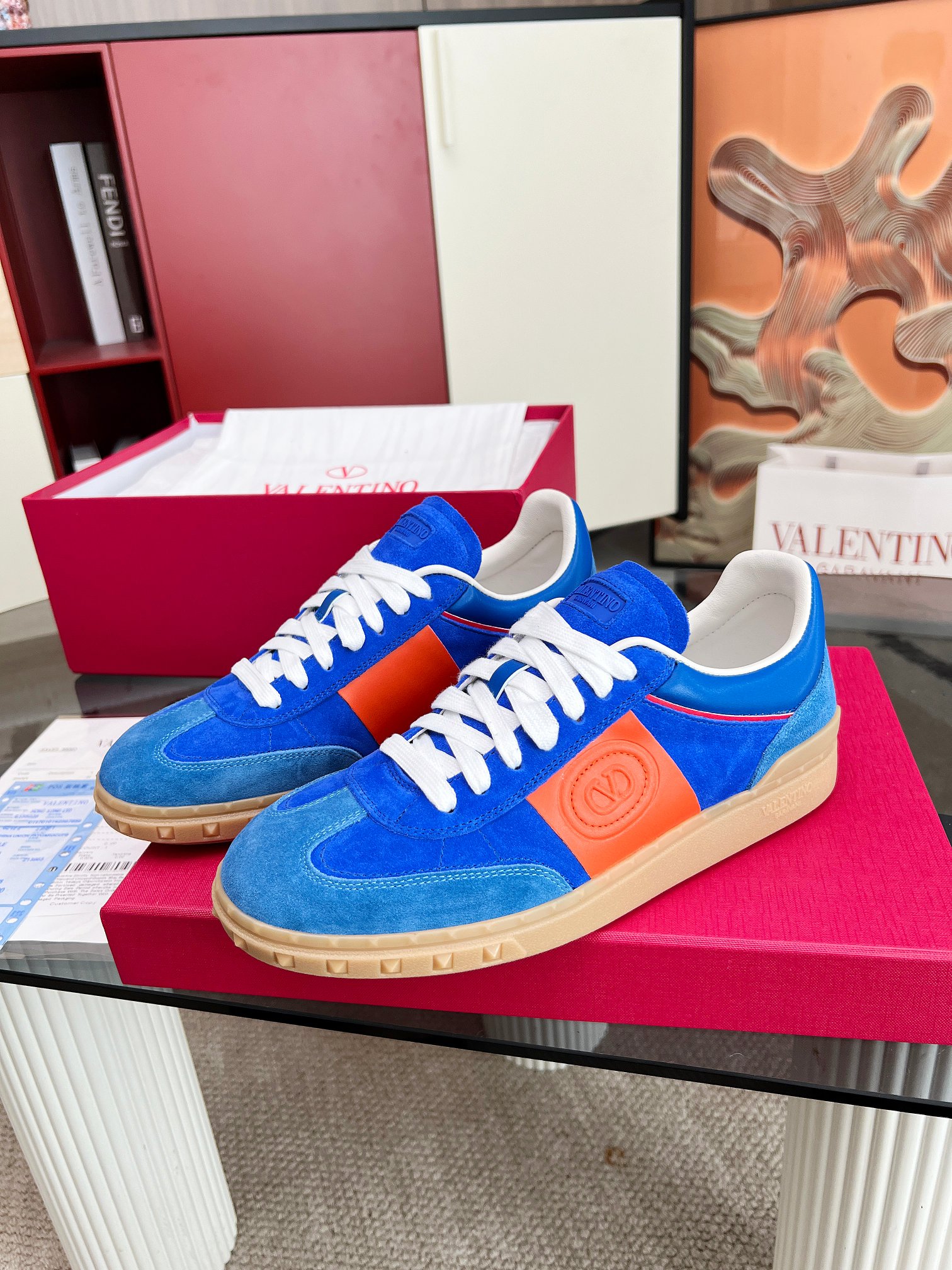 [TOP] VALENTINO Casual Shoes - Blue - 711 Luxury
