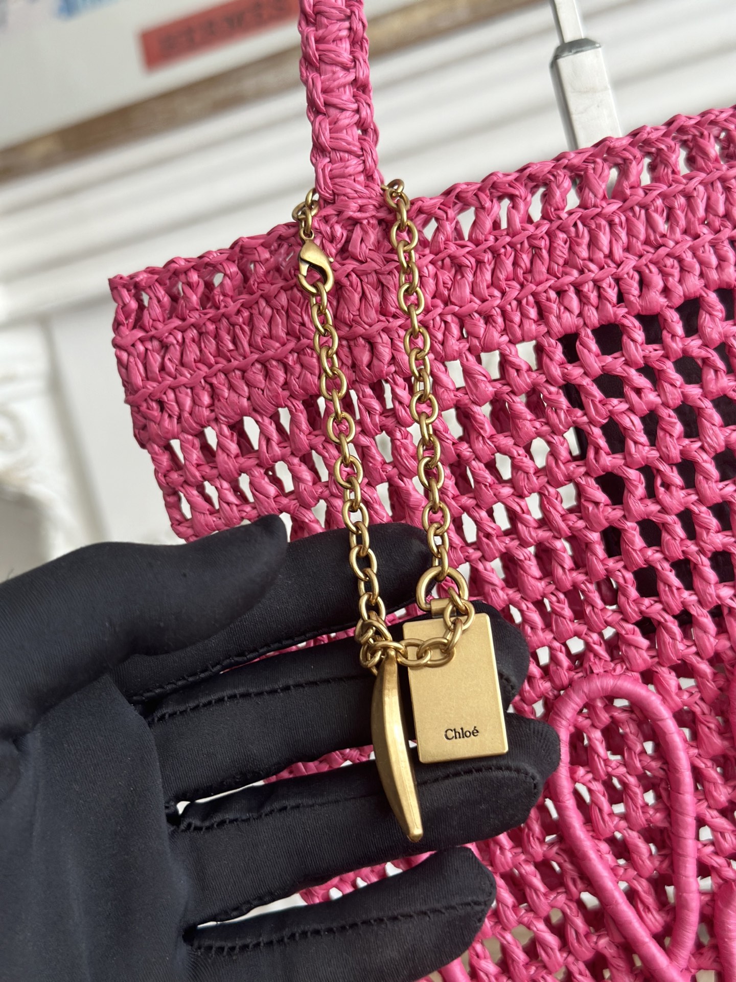 [TOP] Chloe Summer Banana Bag 22*30*2cm - Pink - 711 Luxury