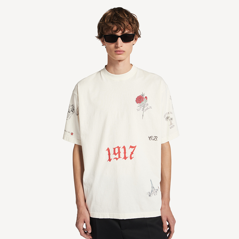 Balenciaga Tattoo Medium Fit T-shirt #380183