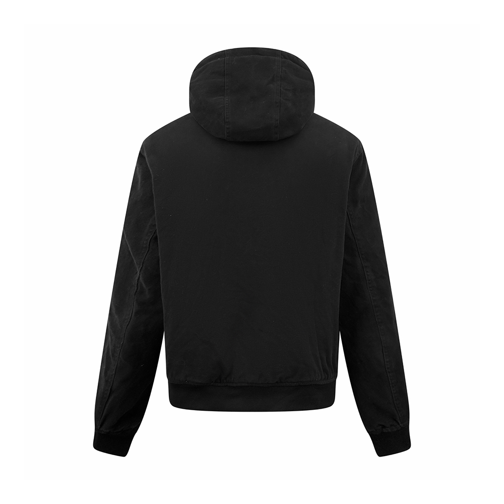 Prada Clothing Prada Logo Plaque Zip-up Hooded Jacket #330762 View 2 | Nigo Office