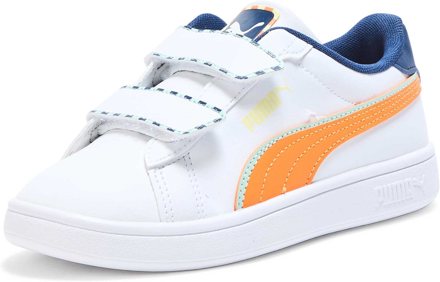 PUMA Kids Girls Smash 3.0 Playdate Slip On Sneakers Shoes Casual - White