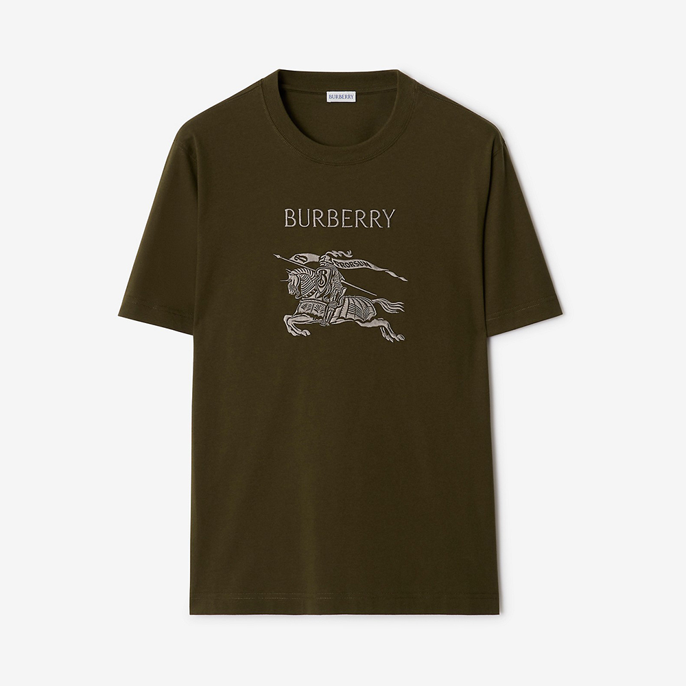 Burberry Knight Cotton T-shirt in Marsh #383969
