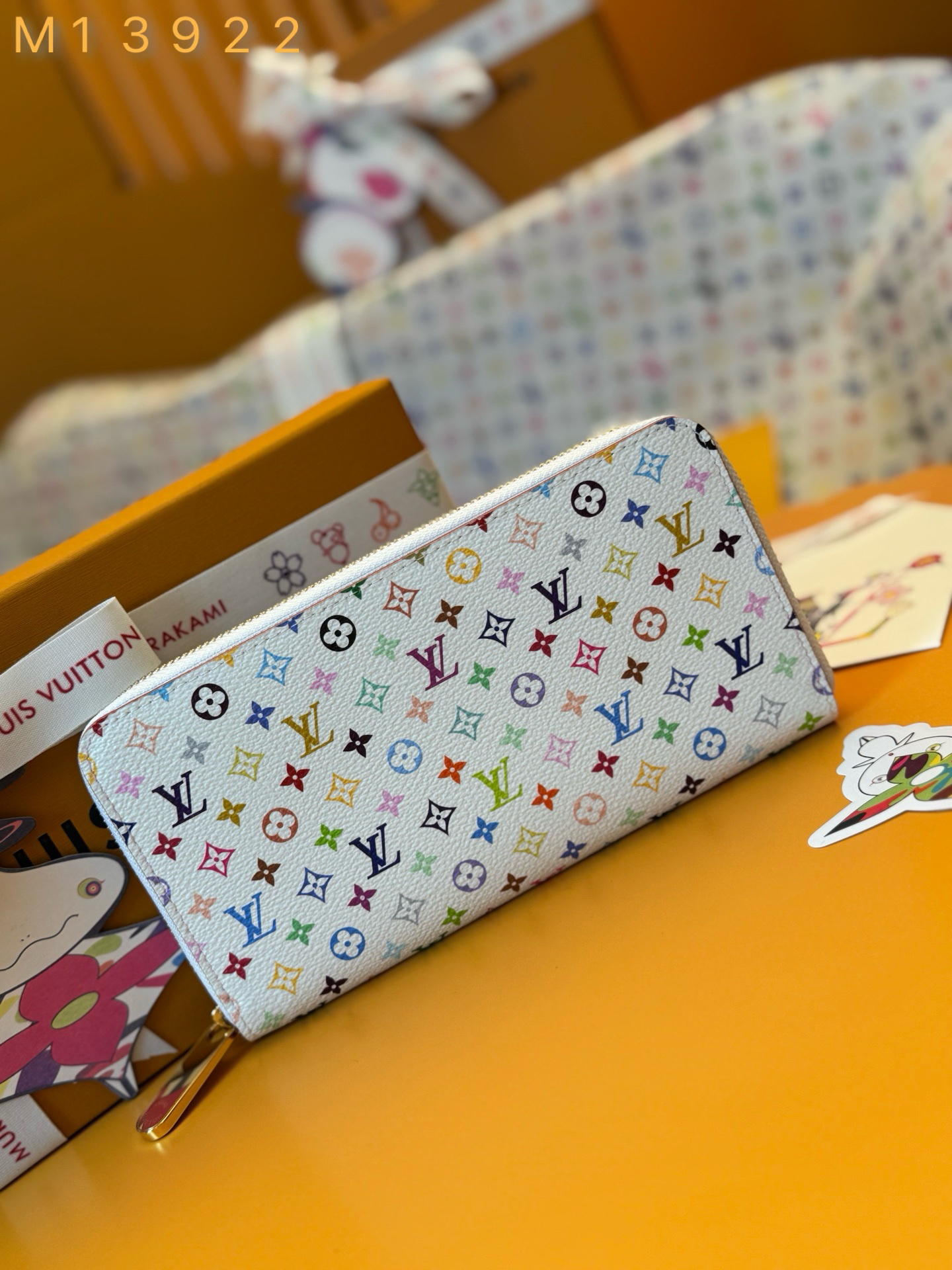 [TOP] Louis Vuitton LV x Murak Ziy Wallet 19.5x10.5x2.5cm - White - 711 Luxury