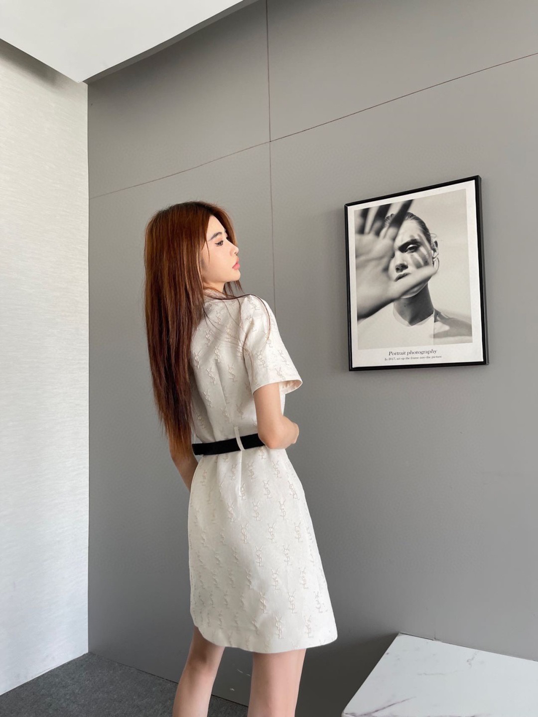 [TOP] Yves Saint Laurent YSL Dress - White