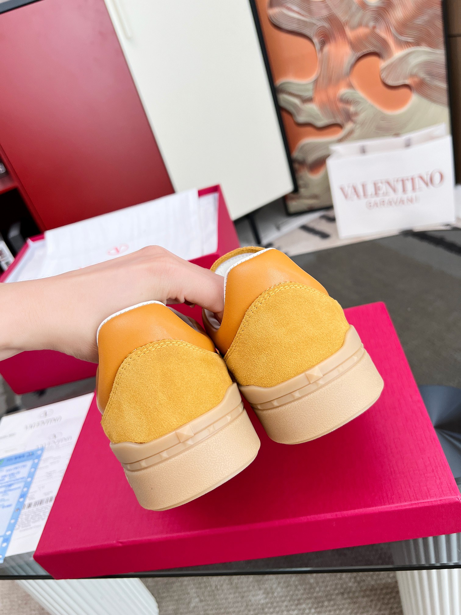 [TOP] VALENTINO Casual Shoes - Yellow - 711 Luxury
