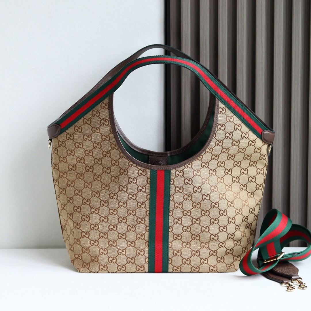 [TOP] GUCCI Giglio Tote Bags 50x47x14 cm - Brown - 711 Luxury