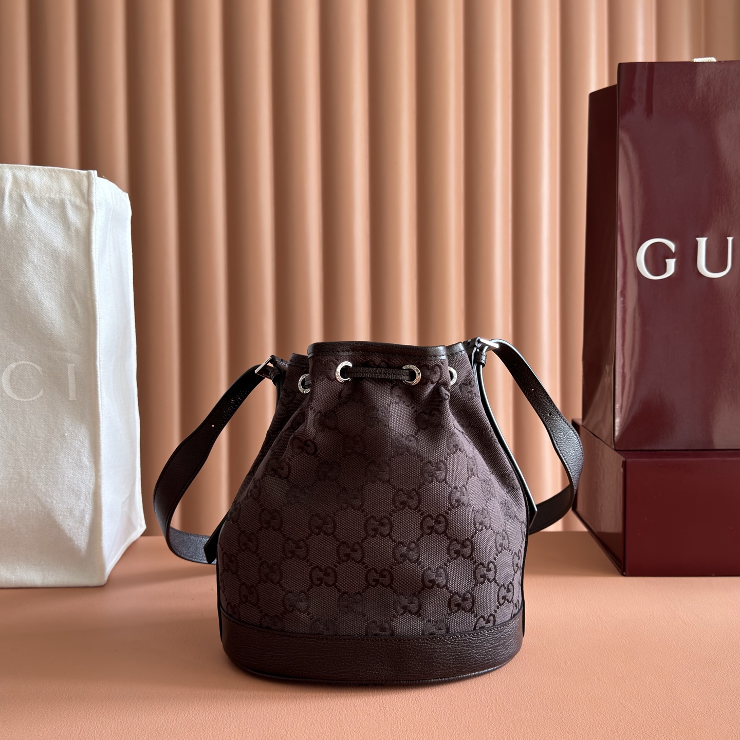 [TOP] GUCCI Generation Bag 21 x 23.5 x 14 cm - Brown - 711 Luxury