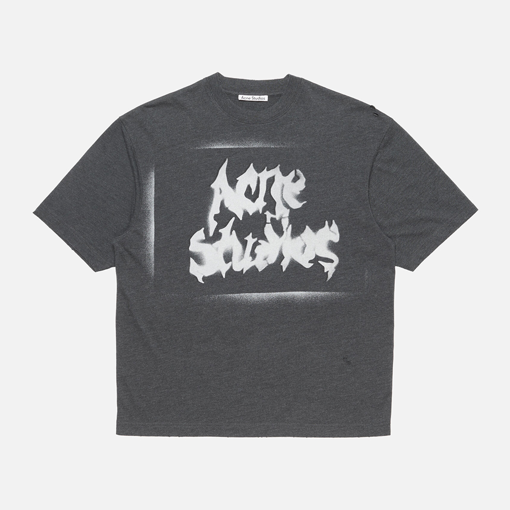 Acne Studios Gothic Logo T-shirt Faded #387534