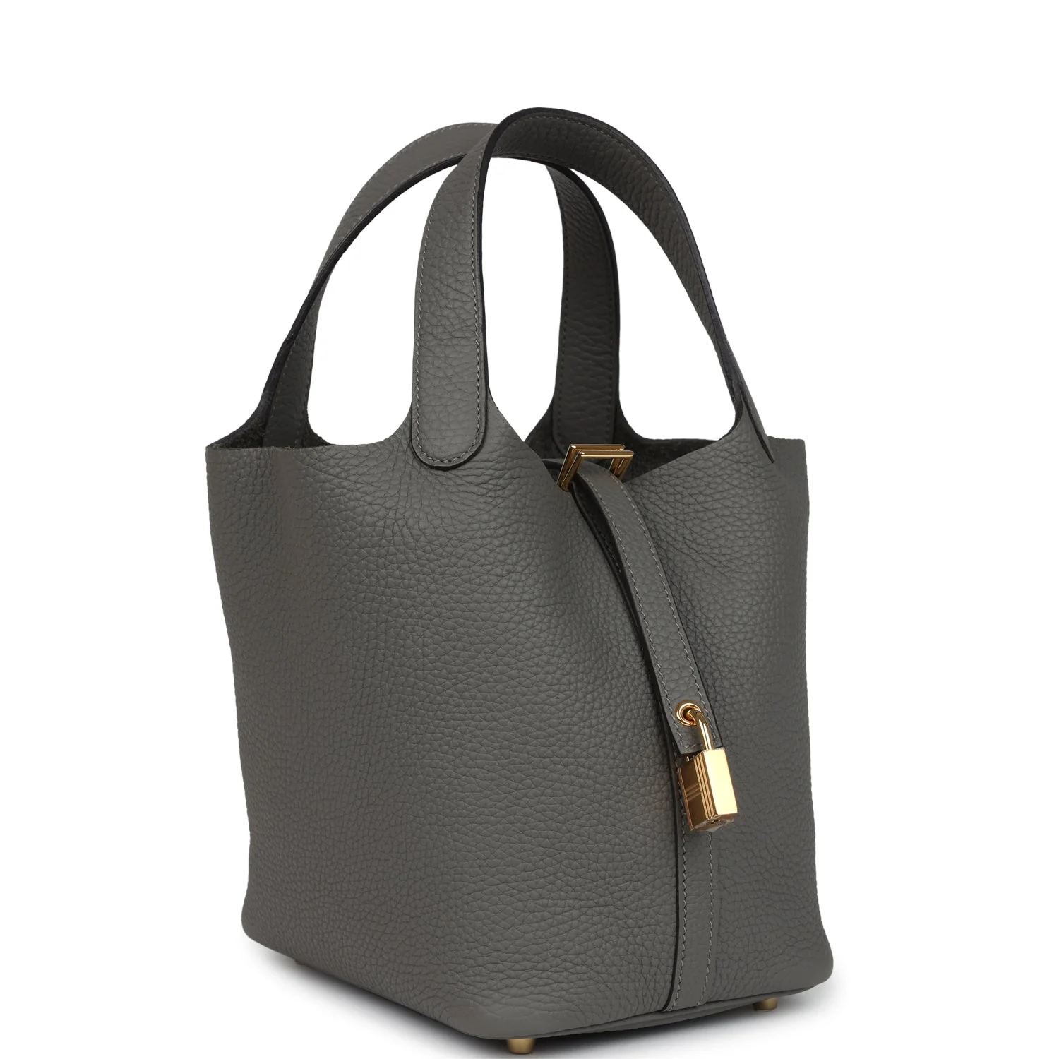 Hermes Picotin Lock  Gris Meyer Clemence Gold Hardware