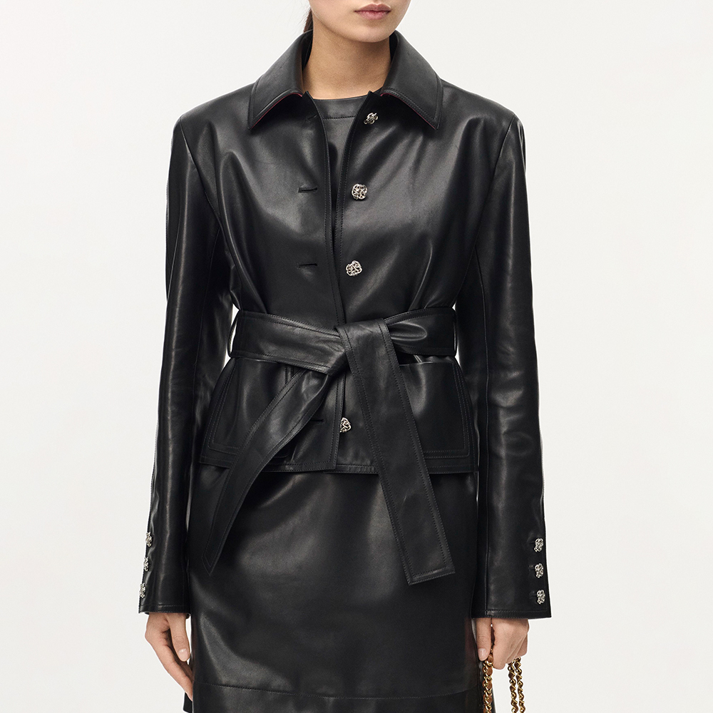 Chanel black Clothing CHANEL Top-quality Version Jacket Lambskin Black #378492 | Nigo Office