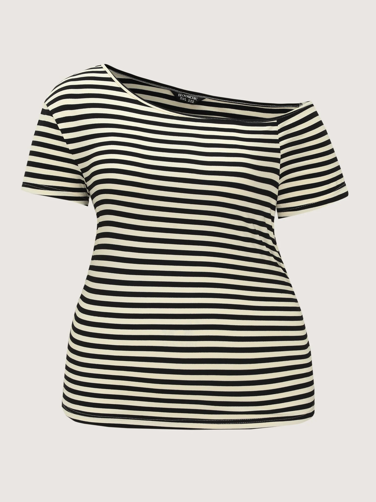 Stretchy Classic Striped Print T-Shirt