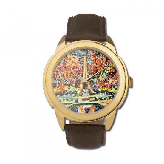 KXQ---Hand Painted Watch (Eiffel Tower)