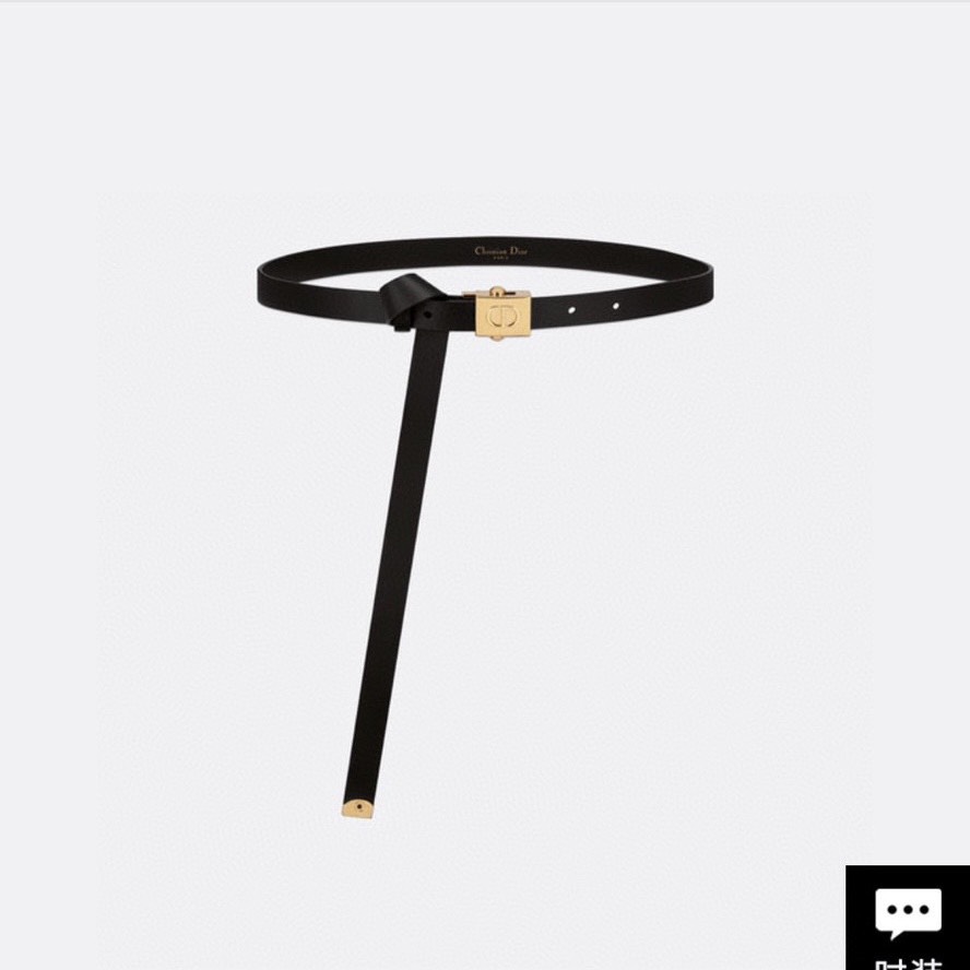 [TOP] Christian Dior Belt Cowhide 17mm - Black - 711 Luxury