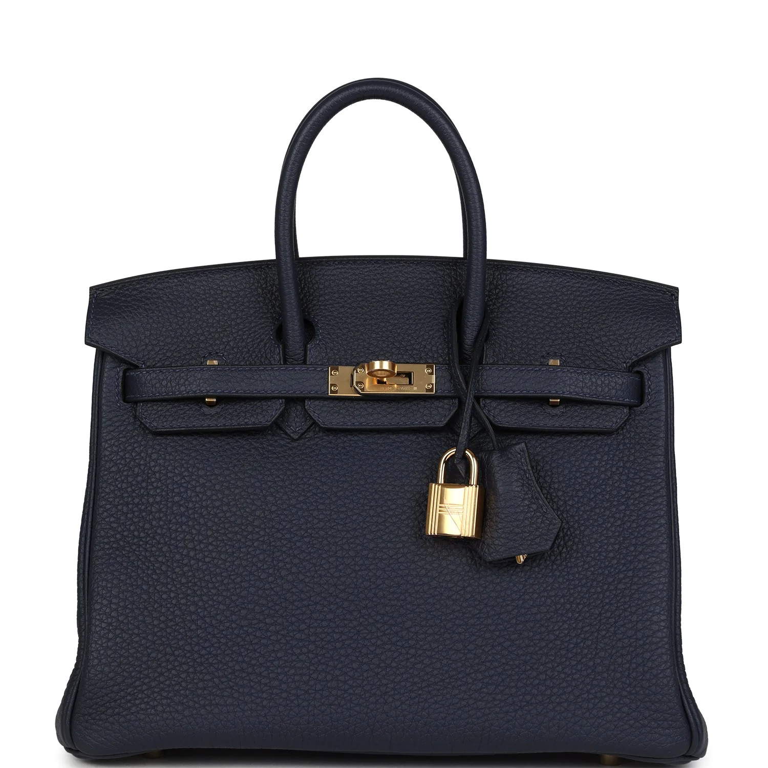 Hermes BirkinBleu Nuit Togo Gold Hardware