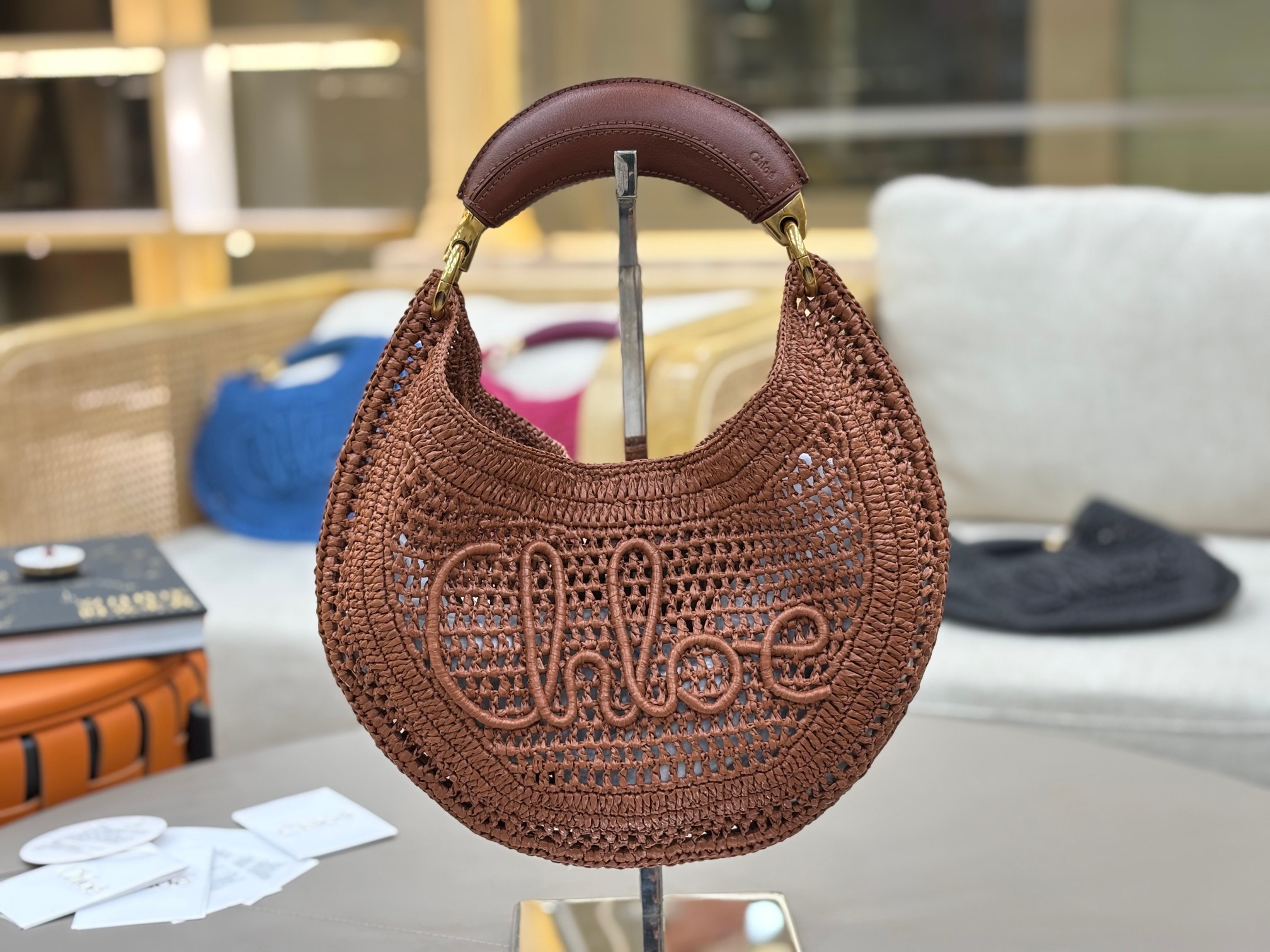 [TOP] Chloe Summer Banana Hobo Bag 36*21.5cm - Brown - 711 Luxury