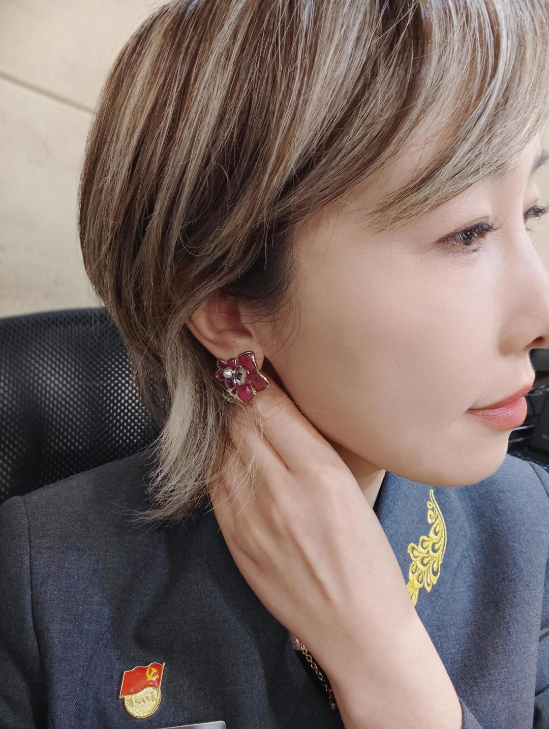 [TOP] CHANEL Earrings - Pink