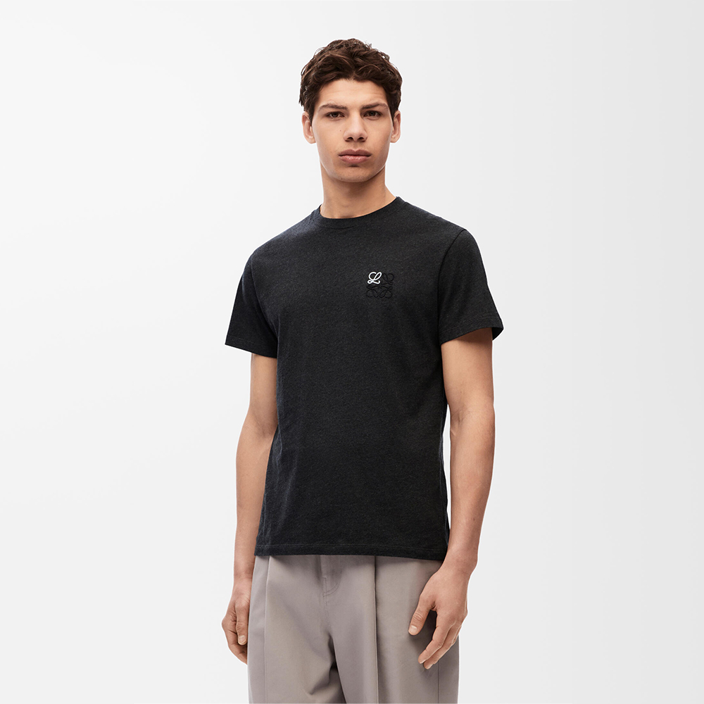 LOEWE Regular fit T-shirt in cotton Grey #293552