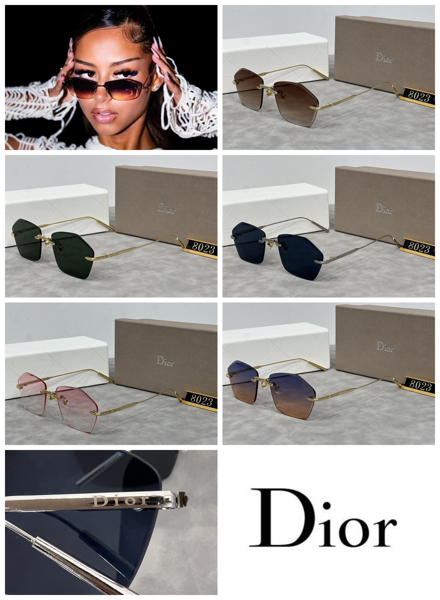 [TOP] Christian Dior Sunglasses - 5 Colors - 711 Luxury