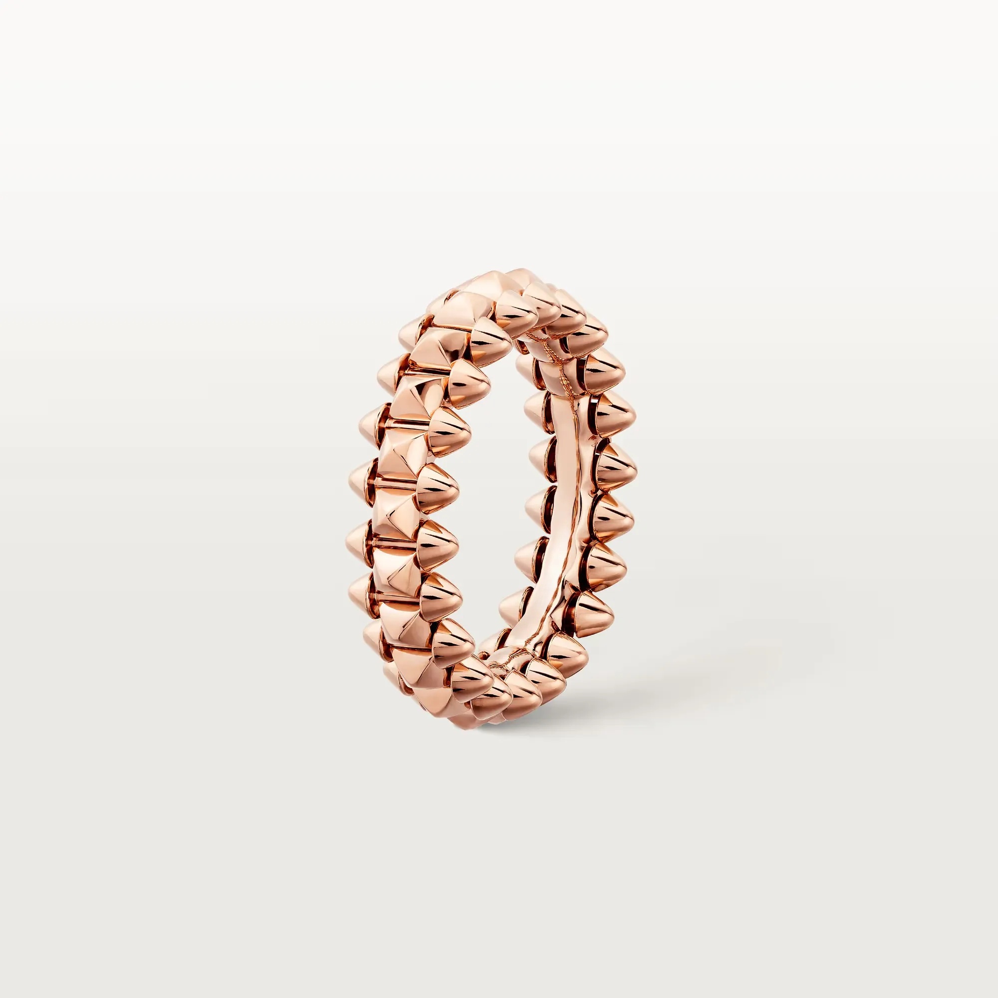 Carty Bullet Ring, Rose Gold, Single Row
