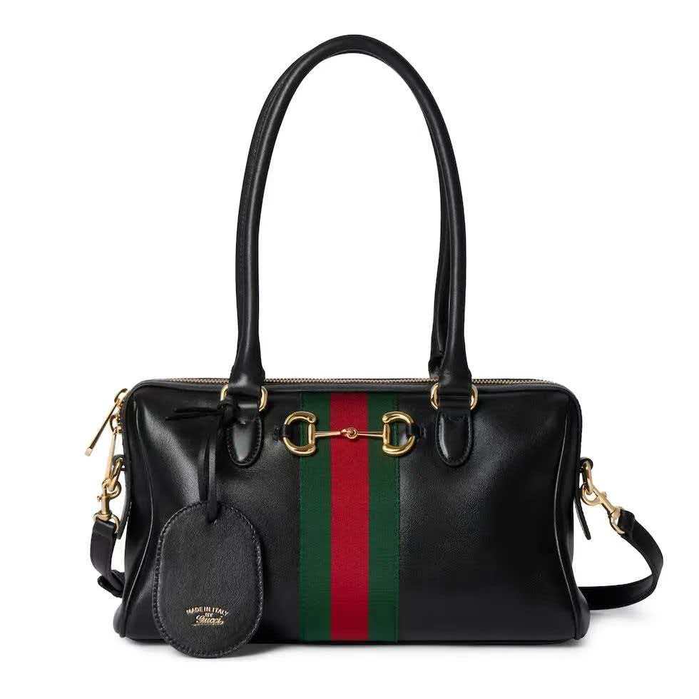 [TOP] GUCCI Borsetto Boston Bag 28x15x10cm - Black