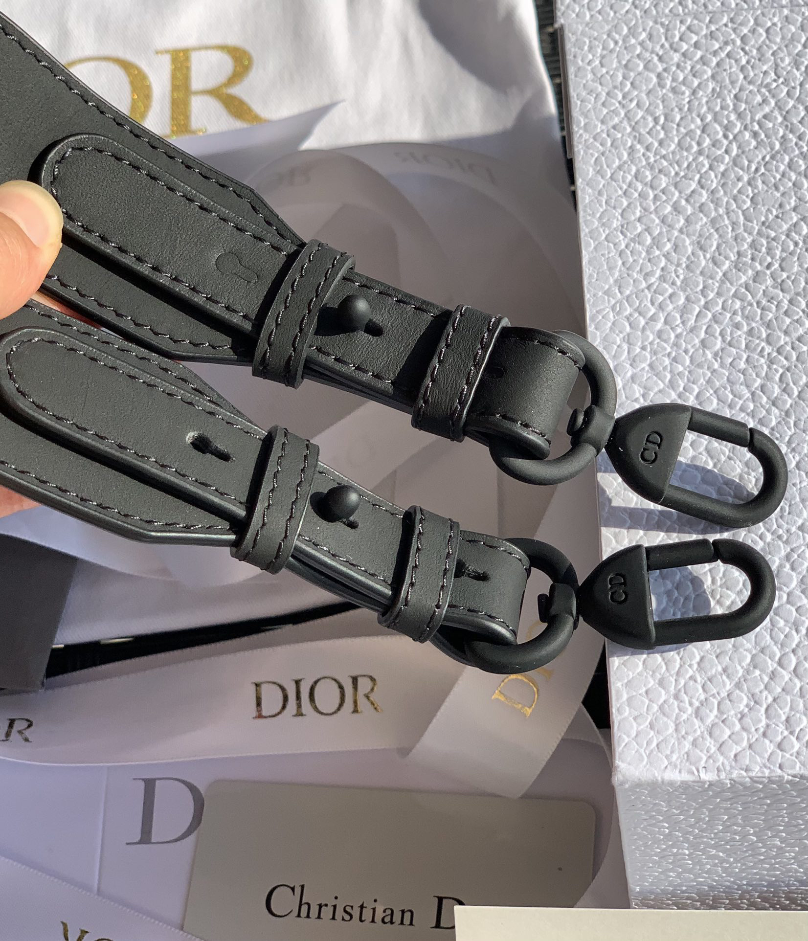 [TOP] Christian Dior Lady Dior Bag Calfskin 20x16.5x8cm - Black