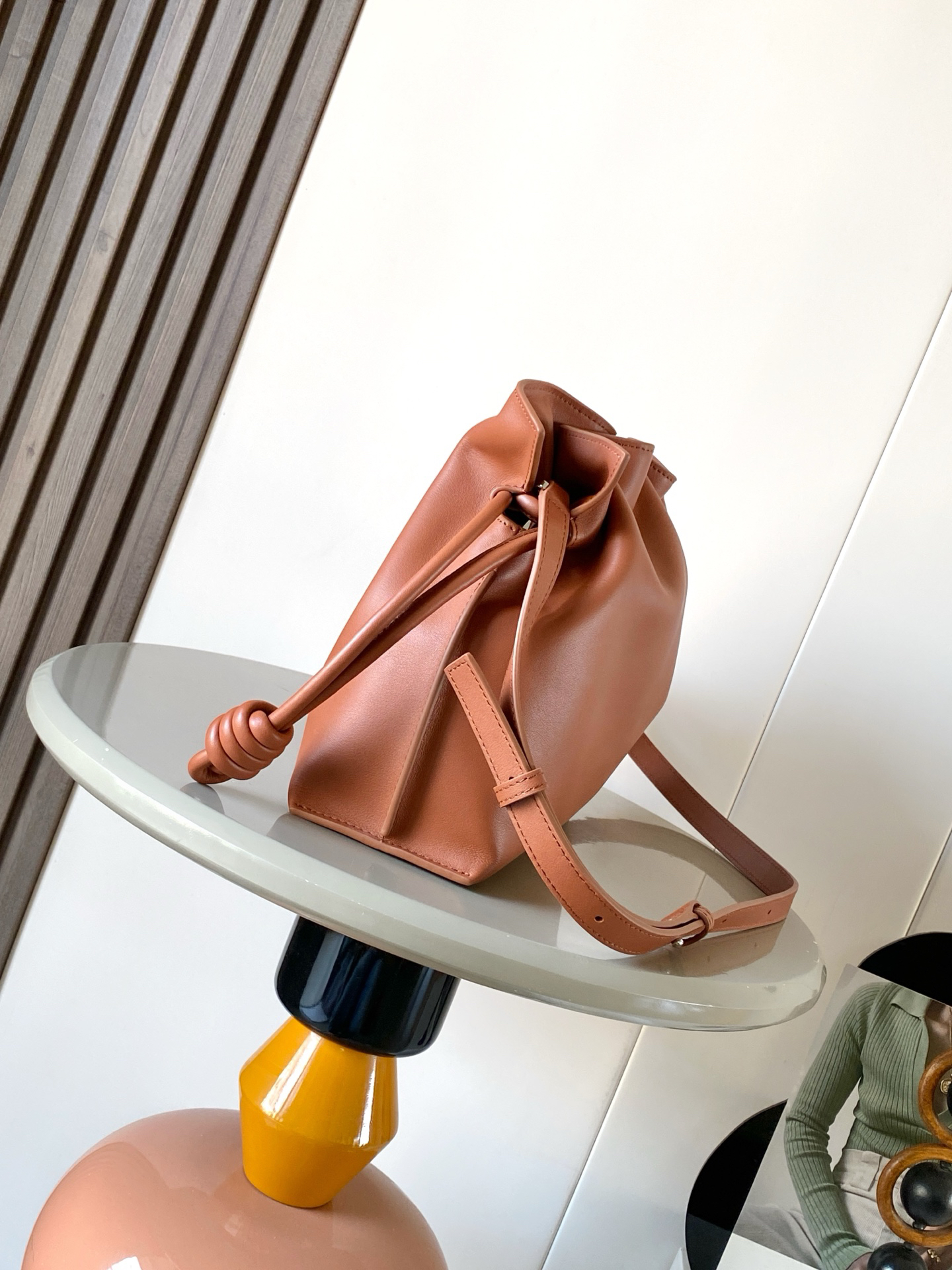 [TOP] LOEWE Flamenco Bag Cowhide Leather 30x24.5x10.5cm - Brown - 711 Luxury