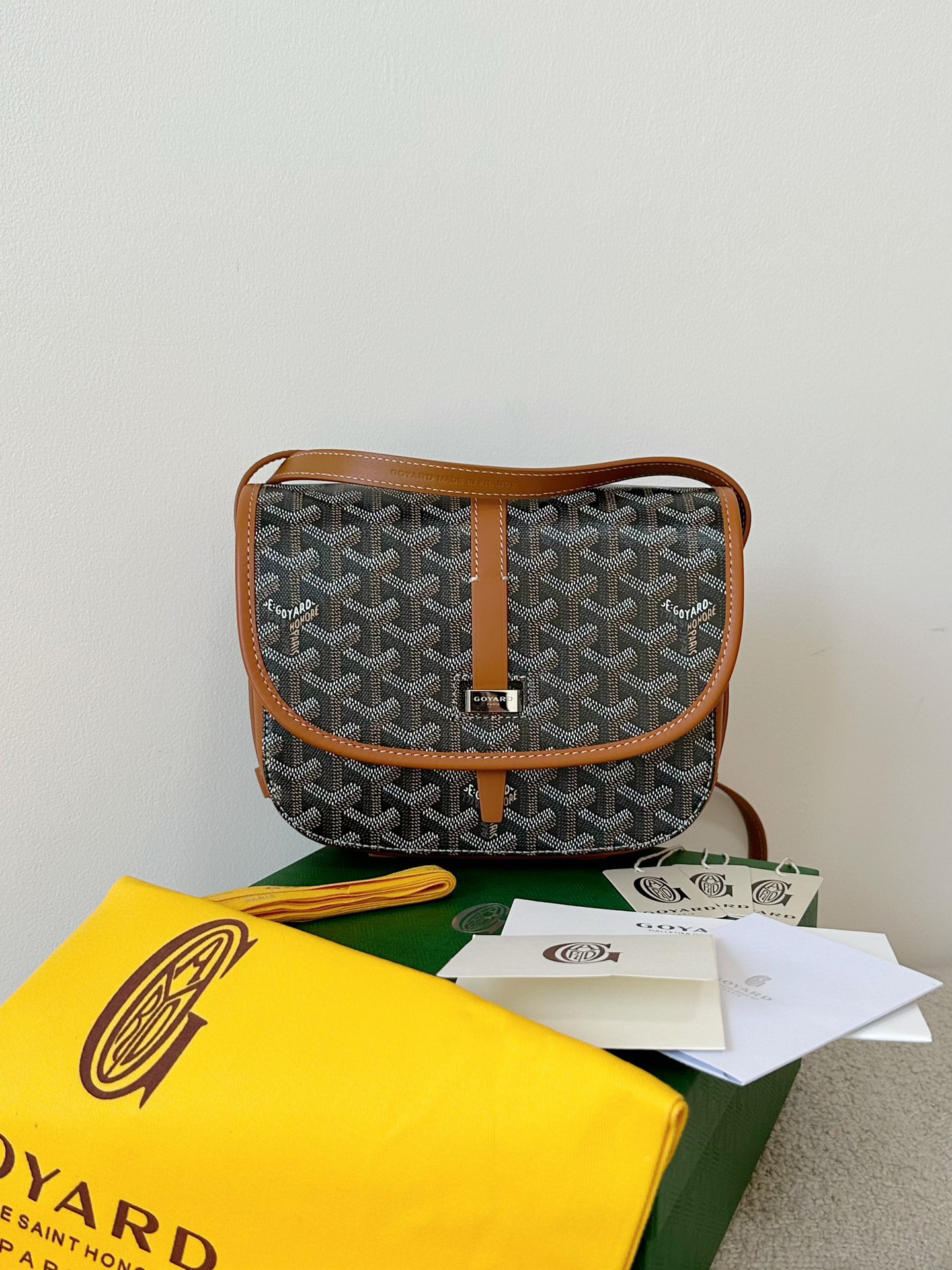 [TOP] Goyard Saddle Bag 22×16×7cm - Brown - 711 Luxury
