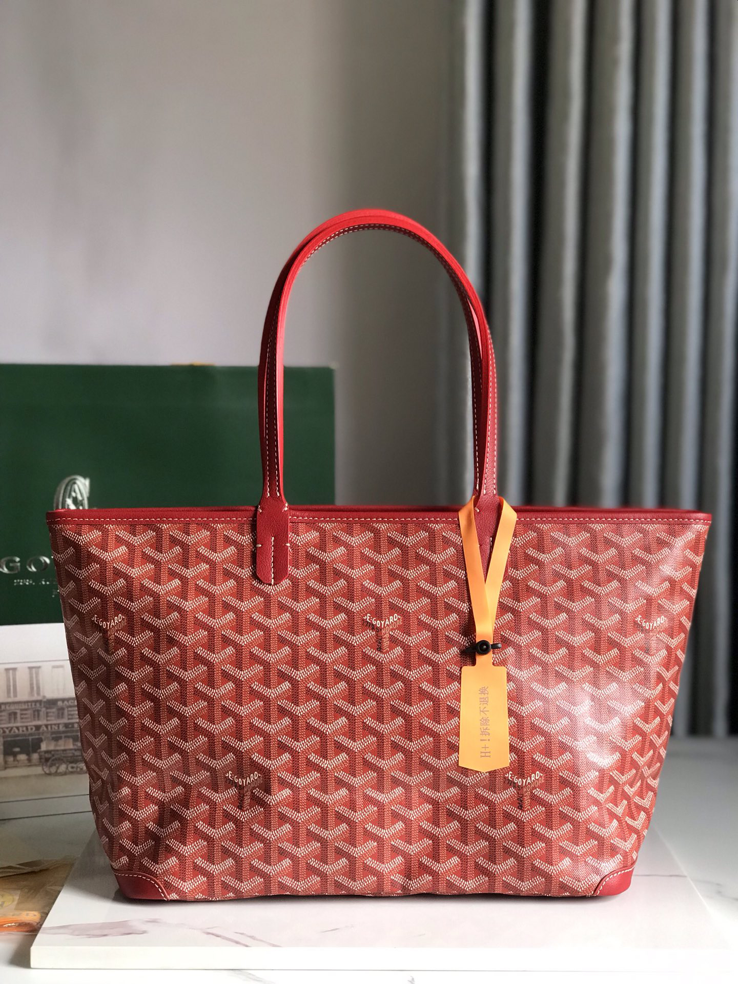 [TOP] Goyard Artois Bag 41-30x23.5x13cm - Red - 711 Luxury